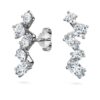 Galaxy-Ohrklemmen mit im Labor gezüchteten Diamanten, 1.25 Ct Tw, gemischte Formen, 14K Weissgold Galaxy-Ohrklemmen mit im Labor gezüchteten Diamanten, 1.25 Ct Tw, gemischte Formen, 14K Weissgold