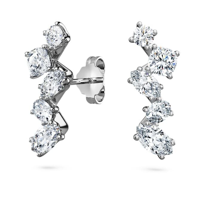 Galaxy-Ohrklemmen mit im Labor gezüchteten Diamanten, 1.25 Ct Tw, gemischte Formen, 14K Weissgold Galaxy-Ohrklemmen mit im Labor gezüchteten Diamanten, 1.25 Ct Tw, gemischte Formen, 14K Weissgold
