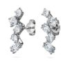 Galaxy-Ohrklemmen mit im Labor gezüchteten Diamanten, 1.25 Ct Tw, gemischte Formen, 14K Weissgold Galaxy-Ohrklemmen mit im Labor gezüchteten Diamanten, 1.25 Ct Tw, gemischte Formen, 14K Weissgold