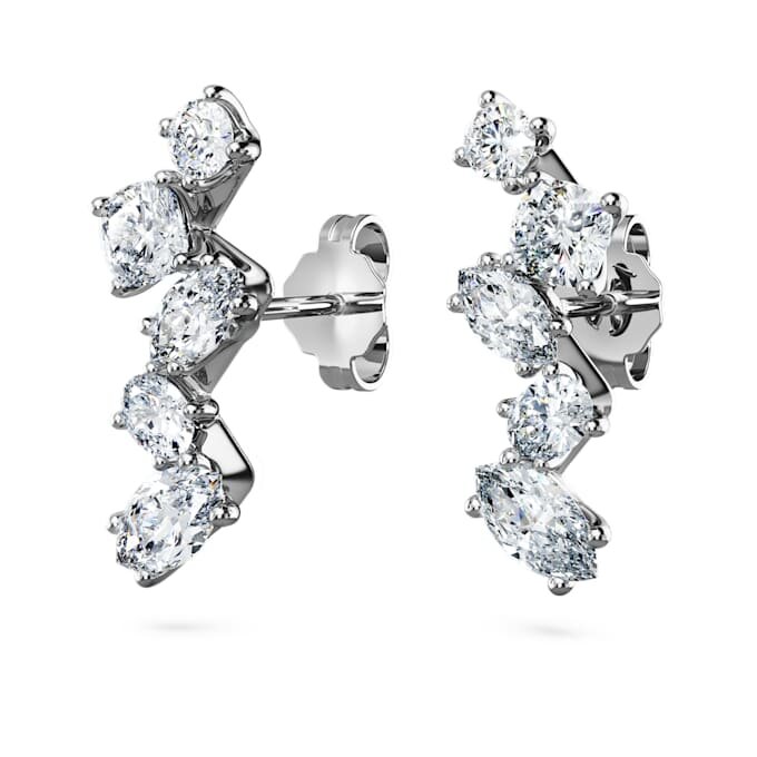 Galaxy-Ohrklemmen mit im Labor gezüchteten Diamanten, 1.25 Ct Tw, gemischte Formen, 14K Weissgold Galaxy-Ohrklemmen mit im Labor gezüchteten Diamanten, 1.25 Ct Tw, gemischte Formen, 14K Weissgold