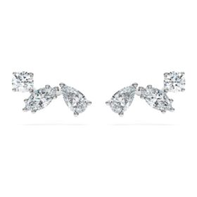 Galaxy-Ohrringe mit im Labor gezüchteten Diamanten, 0.5 Ct Tw, gemischte Schliffformen, Sterlingsilber