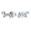 Galaxy-Ohrringe mit im Labor gezüchteten Diamanten, 0.5 Ct Tw, gemischte Schliffformen, Sterlingsilber Galaxy-Ohrringe mit im Labor gezüchteten Diamanten, 0.5 Ct Tw, gemischte Schliffformen, Sterlingsilber