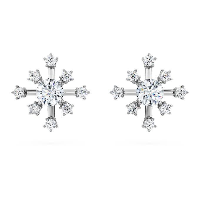Galaxy-Ohrringe mit im Labor gezüchteten Diamanten, 0.5 Ct Tw, runde Form, 14K Weissgold Galaxy-Ohrringe mit im Labor gezüchteten Diamanten, 0.5 Ct Tw, runde Form, 14K Weissgold