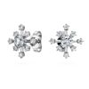 Galaxy-Ohrringe mit im Labor gezüchteten Diamanten, 0.5 Ct Tw, runde Form, 14K Weissgold Galaxy-Ohrringe mit im Labor gezüchteten Diamanten, 0.5 Ct Tw, runde Form, 14K Weissgold