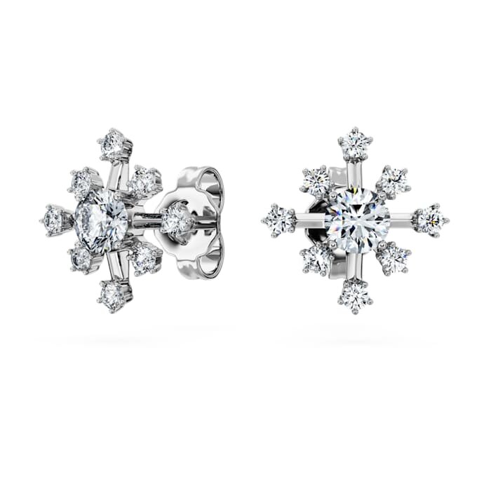 Galaxy-Ohrringe mit im Labor gezüchteten Diamanten, 0.5 Ct Tw, runde Form, 14K Weissgold Galaxy-Ohrringe mit im Labor gezüchteten Diamanten, 0.5 Ct Tw, runde Form, 14K Weissgold
