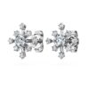 Galaxy-Ohrringe mit im Labor gezüchteten Diamanten, 0.5 Ct Tw, runde Form, 14K Weissgold Galaxy-Ohrringe mit im Labor gezüchteten Diamanten, 0.5 Ct Tw, runde Form, 14K Weissgold