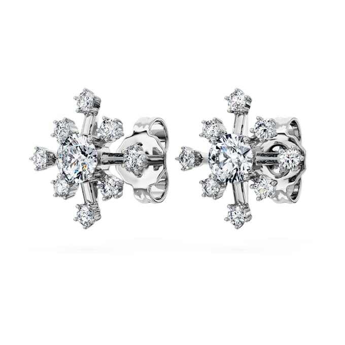 Galaxy-Ohrringe mit im Labor gezüchteten Diamanten, 0.5 Ct Tw, runde Form, 14K Weissgold Galaxy-Ohrringe mit im Labor gezüchteten Diamanten, 0.5 Ct Tw, runde Form, 14K Weissgold