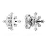 Galaxy-Ohrringe mit im Labor gezüchteten Diamanten, 0.5 Ct Tw, runde Form, 14K Weissgold Galaxy-Ohrringe mit im Labor gezüchteten Diamanten, 0.5 Ct Tw, runde Form, 14K Weissgold