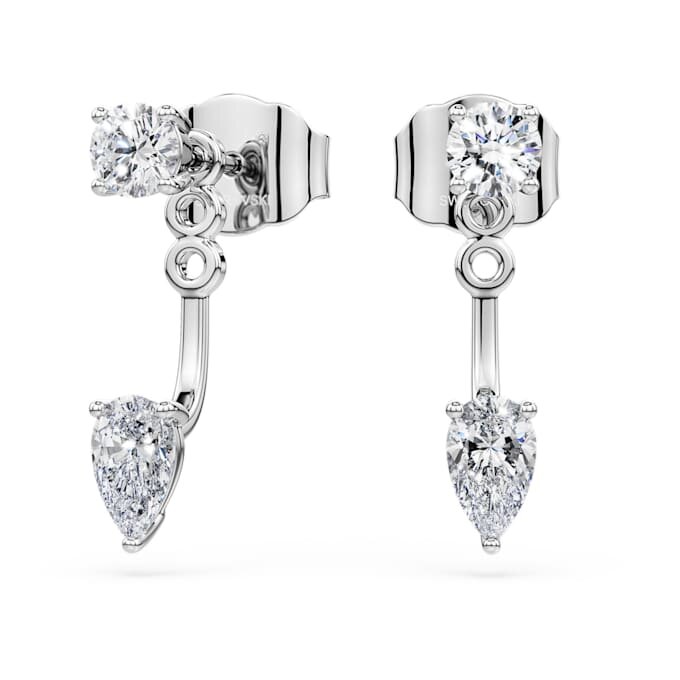 Galaxy-Ohrringe mit im Labor gezüchteten Diamanten, 0.82 Karat insgesamt, gemischte Schliffformen, Sterlingsilber Galaxy-Ohrringe mit im Labor gezüchteten Diamanten, 0.82 Karat insgesamt, gemischte Schliffformen, Sterlingsilber