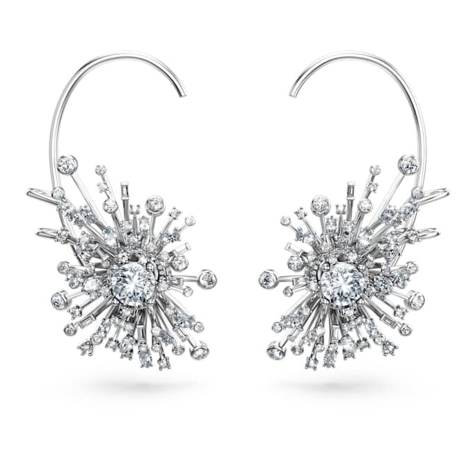 Galaxy-Ohrringe mit im Labor gezüchteten Diamanten, 14.67 Ct Tw, verschiedene Formen, 18K Weissgold Galaxy-Ohrringe mit im Labor gezüchteten Diamanten, 14.67 Ct Tw, verschiedene Formen, 18K Weissgold