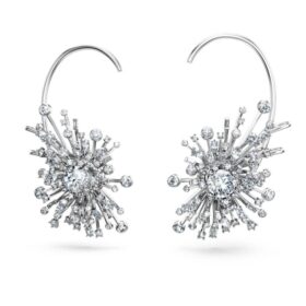 Galaxy-Ohrringe mit im Labor gezüchteten Diamanten, 14.67 Ct Tw, verschiedene Formen, 18K Weissgold
