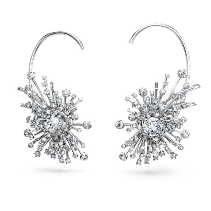 Galaxy-Ohrringe mit im Labor gezüchteten Diamanten, 14.67 Ct Tw, verschiedene Formen, 18K Weissgold Galaxy-Ohrringe mit im Labor gezüchteten Diamanten, 14.67 Ct Tw, verschiedene Formen, 18K Weissgold