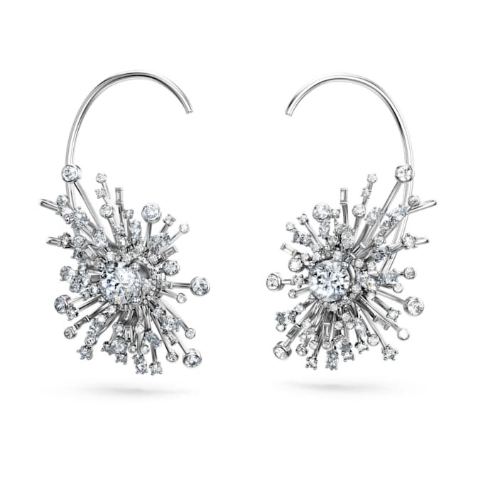 Galaxy-Ohrringe mit im Labor gezüchteten Diamanten, 14.67 Ct Tw, verschiedene Formen, 18K Weissgold Galaxy-Ohrringe mit im Labor gezüchteten Diamanten, 14.67 Ct Tw, verschiedene Formen, 18K Weissgold
