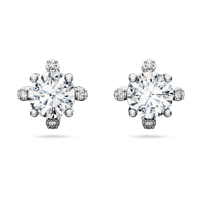Galaxy-Ohrringe mit im Labor gezüchteten Diamanten, 2.1 Ct Tw, runde Form, 14K Weissgold Galaxy-Ohrringe mit im Labor gezüchteten Diamanten, 2.1 Ct Tw, runde Form, 14K Weissgold