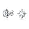 Galaxy-Ohrringe mit im Labor gezüchteten Diamanten, 2.1 Ct Tw, runde Form, 14K Weissgold Galaxy-Ohrringe mit im Labor gezüchteten Diamanten, 2.1 Ct Tw, runde Form, 14K Weissgold