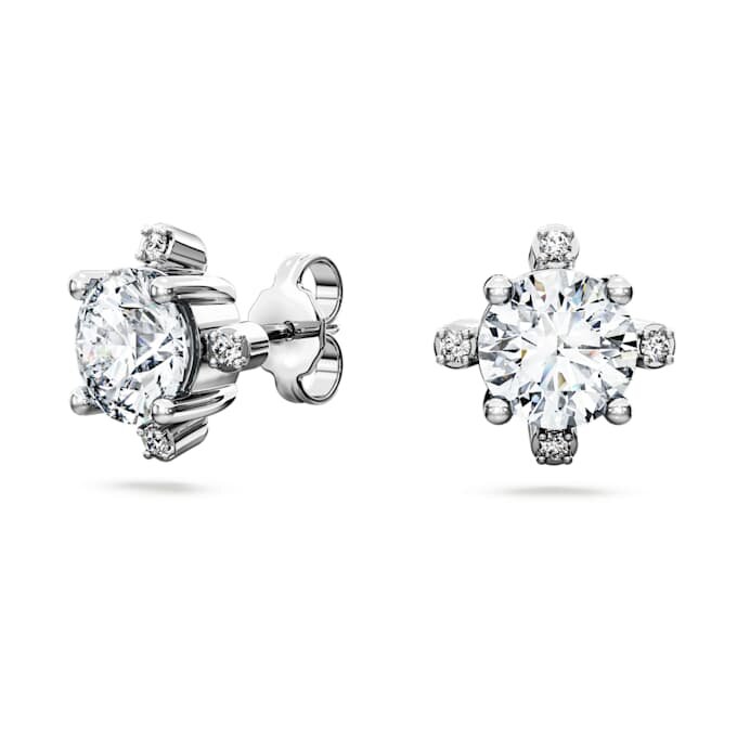 Galaxy-Ohrringe mit im Labor gezüchteten Diamanten, 2.1 Ct Tw, runde Form, 14K Weissgold Galaxy-Ohrringe mit im Labor gezüchteten Diamanten, 2.1 Ct Tw, runde Form, 14K Weissgold