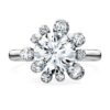 Galaxy-Ring mit im Labor gezüchteten Diamanten, 2 Karat insgesamt, runde Form, 14K Weissgold Galaxy-Ring mit im Labor gezüchteten Diamanten, 2 Karat insgesamt, runde Form, 14K Weissgold