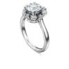Galaxy-Ring mit im Labor gezüchteten Diamanten, 2 Karat insgesamt, runde Form, 14K Weissgold Galaxy-Ring mit im Labor gezüchteten Diamanten, 2 Karat insgesamt, runde Form, 14K Weissgold