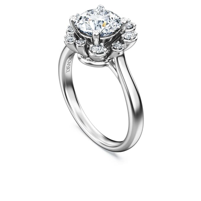 Galaxy-Ring mit im Labor gezüchteten Diamanten, 2 Karat insgesamt, runde Form, 14K Weissgold Galaxy-Ring mit im Labor gezüchteten Diamanten, 2 Karat insgesamt, runde Form, 14K Weissgold