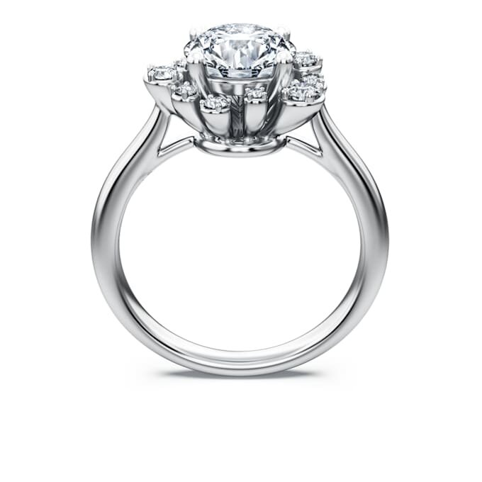 Galaxy-Ring mit im Labor gezüchteten Diamanten, 2 Karat insgesamt, runde Form, 14K Weissgold Galaxy-Ring mit im Labor gezüchteten Diamanten, 2 Karat insgesamt, runde Form, 14K Weissgold
