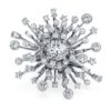 Galaxy-Ring mit im Labor gezüchteten Diamanten, 9.5 Ct Tw, gemischte Formen, 18K Weissgold