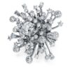 Galaxy-Ring mit im Labor gezüchteten Diamanten, 9.5 Ct Tw, gemischte Formen, 18K Weissgold