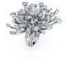 Galaxy-Ring mit im Labor gezüchteten Diamanten, 9.5 Ct Tw, gemischte Formen, 18K Weissgold