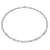 Galaxy-Tennis-Halskette, im Labor gezüchtete Diamanten, 47.27 Ct Tw, gemischte Schliffformen, 18K Weissgold Galaxy-Tennis-Halskette, im Labor gezüchtete Diamanten, 47.27 Ct Tw, gemischte Schliffformen, 18K Weissgold