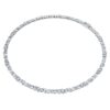 Galaxy-Tennis-Halskette, im Labor gezüchtete Diamanten, 47.27 Ct Tw, gemischte Schliffformen, 18K Weissgold Galaxy-Tennis-Halskette, im Labor gezüchtete Diamanten, 47.27 Ct Tw, gemischte Schliffformen, 18K Weissgold
