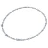 Galaxy-Tennis-Halskette, im Labor gezüchtete Diamanten, 47.27 Ct Tw, gemischte Schliffformen, 18K Weissgold Galaxy-Tennis-Halskette, im Labor gezüchtete Diamanten, 47.27 Ct Tw, gemischte Schliffformen, 18K Weissgold