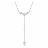 Galaxy Y-Halskette mit im Labor gezüchteten Diamanten, 0.7 Ct Tw, gemischte Schliffe, Sterlingsilber Galaxy Y-Halskette mit im Labor gezüchteten Diamanten, 0.7 Ct Tw, gemischte Schliffe, Sterlingsilber