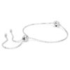 Geburtsstein-Armband mit quadratischem Schliff, April, weiss, rhodiniert Geburtsstein-Armband mit quadratischem Schliff, April, weiss, rhodiniert