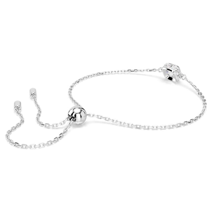 Geburtsstein-Armband mit quadratischem Schliff, April, weiss, rhodiniert Geburtsstein-Armband mit quadratischem Schliff, April, weiss, rhodiniert