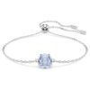 Geburtsstein-Armband mit quadratischem Schliff, März, blau, rhodiniert Geburtsstein-Armband mit quadratischem Schliff, März, blau, rhodiniert