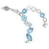 Gema-Armband mit gemischten Schliffen, blau, rhodiniert Gema-Armband mit gemischten Schliffen, blau, rhodiniert