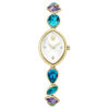 Gema Uhr mit Kristall-Armband, goldfarben, goldfarbene Oberfläche Gema Uhr mit Kristall-Armband, goldfarben, goldfarbene Oberfläche