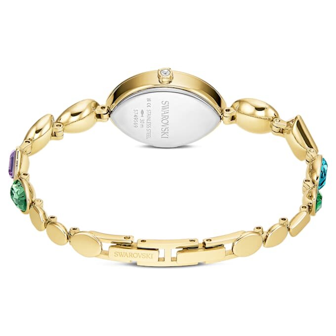 Gema Uhr mit Kristall-Armband, goldfarben, goldfarbene Oberfläche Gema Uhr mit Kristall-Armband, goldfarben, goldfarbene Oberfläche