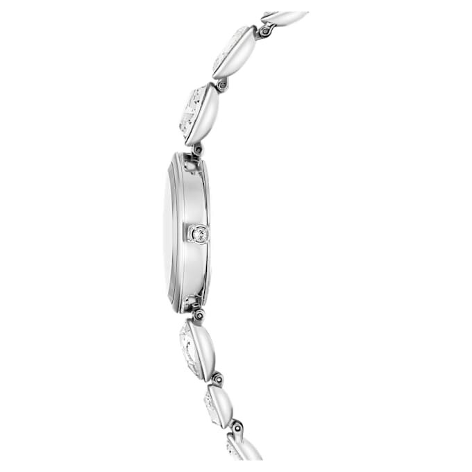 Gema Uhr mit Kristall-Armband, silberfarben, Edelstahl Gema Uhr mit Kristall-Armband, silberfarben, Edelstahl