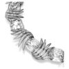 Halskette «Feather» aus der Vienna Collection, weiss, rutheniumbeschichtet Halskette «Feather» aus der Vienna Collection, weiss, rutheniumbeschichtet
