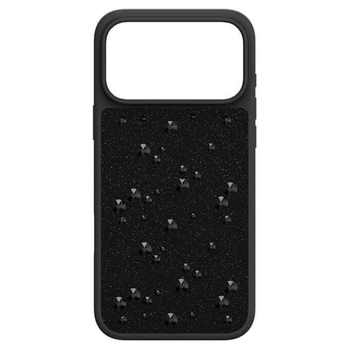 High Smartphone-Hülle mit flachen Kristallen auf der Rückseite, iPhone® 17 Pro Max, Schwarz High Smartphone-Hülle mit flachen Kristallen auf der Rückseite, iPhone® 17 Pro Max, Schwarz