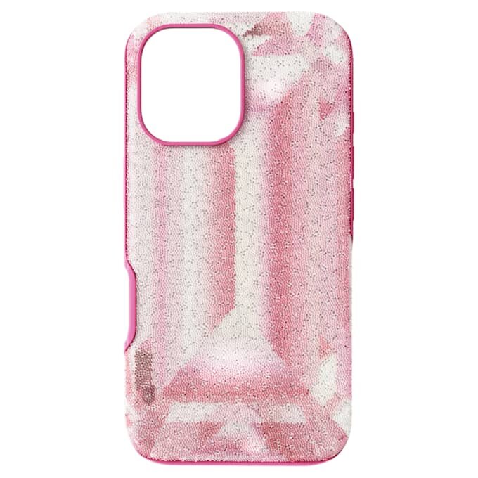 High Smartphone-Hülle mit Kristallprint-Motiv, iPhone® 16, Pink High Smartphone-Hülle mit Kristallprint-Motiv, iPhone® 16, Pink