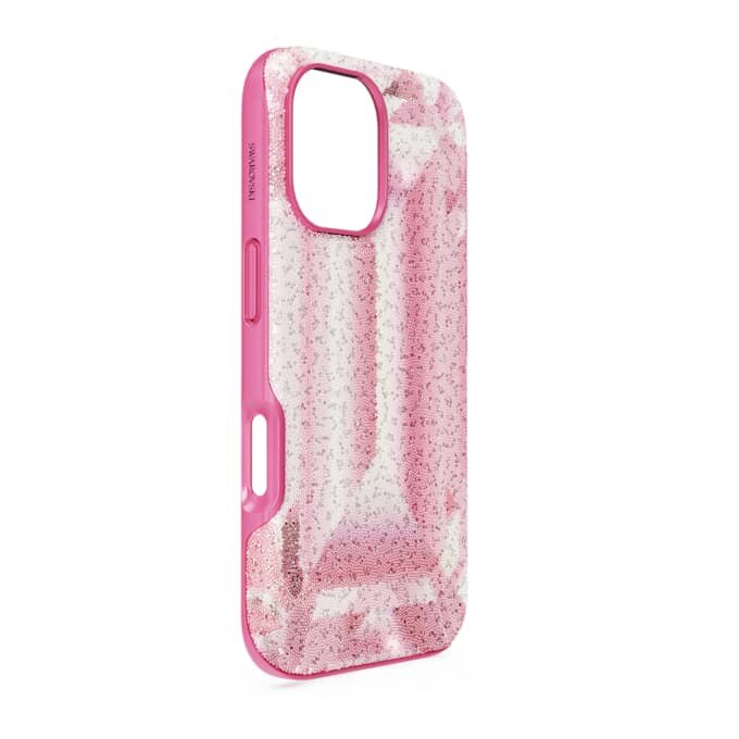 High Smartphone-Hülle mit Kristallprint-Motiv, iPhone® 16, Pink High Smartphone-Hülle mit Kristallprint-Motiv, iPhone® 16, Pink