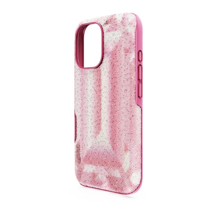High Smartphone-Hülle mit Kristallprint-Motiv, iPhone® 16, Pink High Smartphone-Hülle mit Kristallprint-Motiv, iPhone® 16, Pink