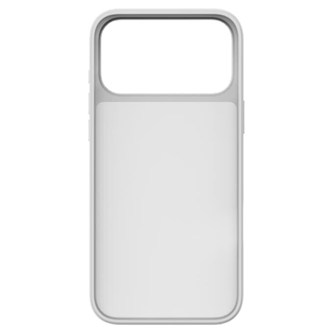 Hochwertige Smartphone-Hülle mit flachen Kristallen, iPhone® 17 Pro Max, silberfarben Hochwertige Smartphone-Hülle mit flachen Kristallen, iPhone® 17 Pro Max, silberfarben