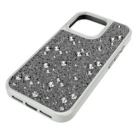 Hochwertige Smartphone-Hülle mit Streu-Design, iPhone® 16 Pro, silberfarben