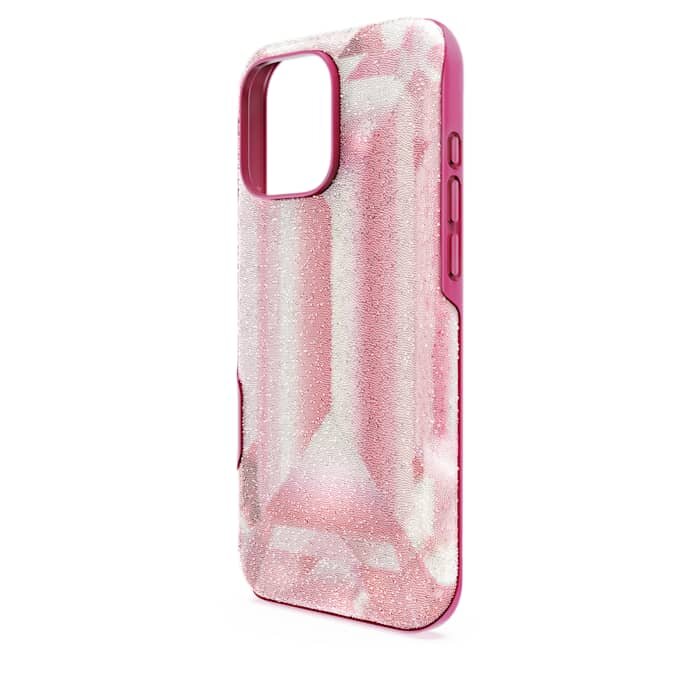 Hohe Smartphone-Hülle mit Kristallprint-Motiv, iPhone® 16 Pro Max, Rosa Hohe Smartphone-Hülle mit Kristallprint-Motiv, iPhone® 16 Pro Max, Rosa