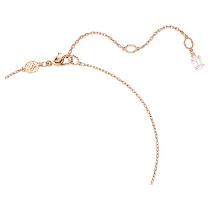 Hyperbola-Anhänger mit gemischten Schliffen, gedreht, weiss, roségoldfarben plattiert Hyperbola-Anhänger mit gemischten Schliffen, gedreht, weiss, roségoldfarben plattiert