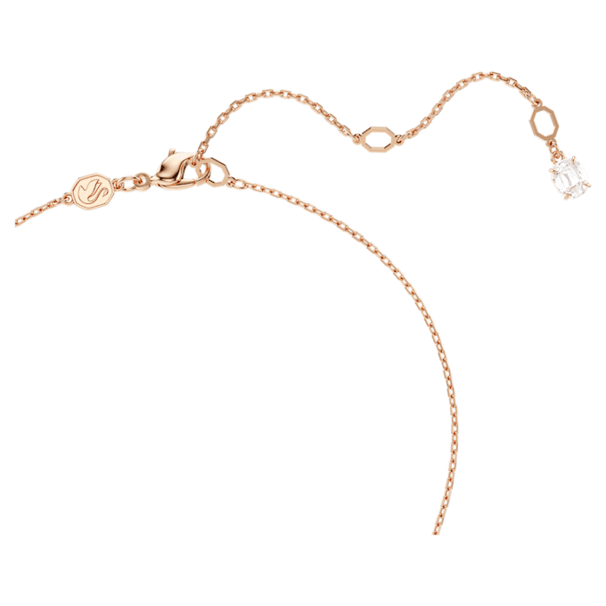Hyperbola-Anhänger mit gemischten Schliffen, weiss, roségoldfarben vergoldet Hyperbola-Anhänger mit gemischten Schliffen, weiss, roségoldfarben vergoldet
