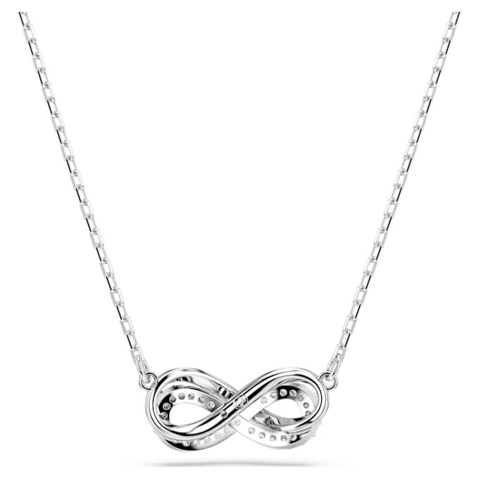 Hyperbola-Anhänger Pavé, Infinity, Weiss, rhodiniert Hyperbola-Anhänger Pavé, Infinity, Weiss, rhodiniert