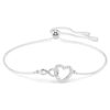 Hyperbola-Armband «Infinity and Heart», weiss, rhodiniert Hyperbola-Armband «Infinity and Heart», weiss, rhodiniert